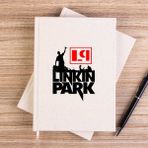 Zepplin Giyim Linkin Park Afiş Çizgisiz Kanvas Defter Çizgisiz - Krem - 14x21 cm