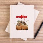 Zepplin Giyim Manga Antroposen Çizgisiz Kanvas Defter Çizgisiz - Krem - 14x21 cm