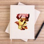 Zepplin Giyim Mastodon The Hunter Çizgisiz Kanvas Defter Çizgisiz - Krem - 14x21 cm