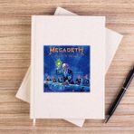 Zepplin Giyim Megadeth Rust In Peace Çizgisiz Kanvas Defter Çizgisiz - Krem - 14x21 cm