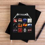 Zepplin Giyim Metallica Album Covers Siyah Kanvas Defter Çizgisiz - 14x21 cm