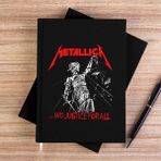 Zepplin Giyim Metallica And Juctice For All Siyah Kanvas Defter Çizgisiz - 14x21 cm