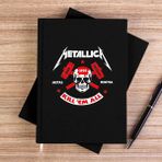 Zepplin Giyim Metallica Kill'em All Siyah Çizgisiz Kanvas Defter Çizgisiz - 14x21 cm