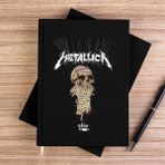 Zepplin Giyim Metallica One Siyah Kanvas Defter Çizgisiz - 14x21 cm