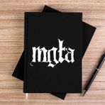 Zepplin Giyim Mgla Logo Siyah Kanvas Defter Çizgisiz - 14x21 cm