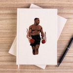 Zepplin Giyim Mike Tyson Fire Boxing Gloves Çizgisiz Kanvas Defter Çizgisiz - Krem - 14x21 cm