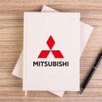Zepplin Giyim Mitsubishi Logo Çizgisiz Kanvas Defter Çizgisiz - Krem - 14x21 cm