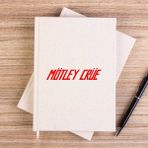 Zepplin Giyim Mötley Crüe 1981 Çizgisiz Kanvas Defter Çizgisiz - Krem - 14x21 cm