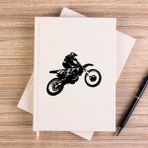 Zepplin Giyim Motokros Endurocross Çizgisiz Kanvas Defter Çizgisiz - Krem - 14x21 cm