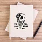 Zepplin Giyim Motörhead Ace Of Spades Skull Çizgisiz Kanvas Defter Çizgisiz - Krem - 14x21 cm