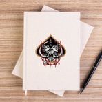 Zepplin Giyim Motörhead Were An English Çizgisiz Kanvas Defter Çizgisiz - Krem - 14x21 cm