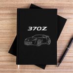 Zepplin Giyim Nissan 370Z Siyah Çizgisiz Kanvas Defter Çizgisiz - 14x21 cm
