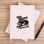 Zepplin Giyim No Road No Problem Krem Çizgisiz Kanvas Defter Çizgisiz - 14x21 cm