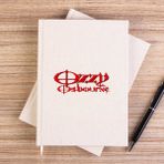 Zepplin Giyim Ozzy Osbounre Blood Çizgisiz Kanvas Defter Çizgisiz - Krem - 14x21 cm