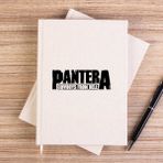 Zepplin Giyim Pantera Cowboys From Hell 2 Çizgisiz Kanvas Defter Çizgisiz - Krem - 14x21 cm