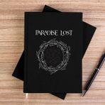 Zepplin Giyim Paradise Lost Logo Siyah Çizgisiz Kanvas Defter Çizgisiz - 14x21 cm