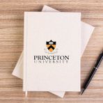 Zepplin Giyim Princeton University Text Logo Çizgisiz Kanvas Defter Çizgisiz - Krem - 14x21 cm