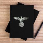 Zepplin Giyim Rammstein Eagle Siyah Kanvas Defter Çizgisiz - 14x21 cm