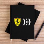 Zepplin Giyim Scuderia Ferari Mission Siyah Çizgisiz Kanvas Defter Çizgisiz - 14x21 cm