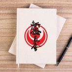 Zepplin Giyim Shinkyokushin Karate Dojo Fight Çizgisiz Kanvas Defter Çizgisiz - Krem - 14x21 cm