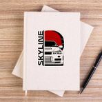 Zepplin Giyim Skyline Krem Çizgisiz Kanvas Defter Çizgisiz - 14x21 cm