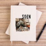 Zepplin Giyim Soen Tellurian Çizgisiz Kanvas Defter Çizgisiz - Krem - 14x21 cm