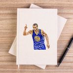 Zepplin Giyim Stephen C. 30 Warriors Çizgisiz Kanvas Defter Çizgisiz - Krem - 14x21 cm