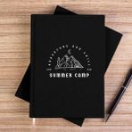 Zepplin Giyim Summer Camp Siyah Çizgisiz Kanvas Defter Çizgisiz - 14x21 cm
