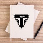 Zepplin Giyim T. Motorcycles Ltd Çizgisiz Kanvas Defter Çizgisiz - Krem - 14x21 cm
