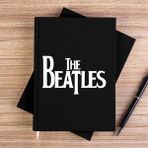 Zepplin Giyim The Beatles Logo Siyah Kanvas Defter Çizgisiz - 14x21 cm