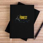 Zepplin Giyim The Forest Skull Siyah Çizgisiz Kanvas Defter Çizgisiz - 14x21 cm