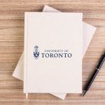 Zepplin Giyim Toronto University Logo Çizgisiz Kanvas Defter Çizgisiz - Krem - 14x21 cm