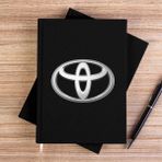 Zepplin Giyim Toyata Logo Siyah Çizgisiz Kanvas Defter Çizgisiz - 14x21 cm