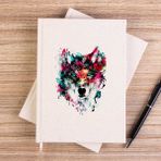 Zepplin Giyim Wolf Color Çizgisiz Kanvas Defter Çizgisiz - Krem - 14x21 cm