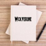 Zepplin Giyim Wolverine Text Çizgisiz Kanvas Defter Çizgisiz - Krem - 14x21 cm
