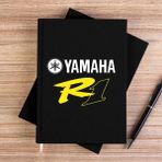 Zepplin Giyim Yamha R1 Siyah Kanvas Defter Çizgisiz - 14x21 cm