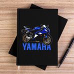 Zepplin Giyim Yamha R6 Siyah Kanvas Defter Çizgisiz - 14x21 cm