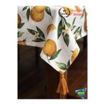 zera collection Masa örtüsü (PORTAKAL ) Yüksek kaliteli Duck Kumaş (Panama Keteni) Leke Tutmaz&Su İtici Teknolojisi