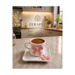ZERAFET FİYONKLU TEKLİ KAHVE FİNCANI TAKIMI (PEMBE)