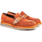 Zerbay Suthep Mikrolight Taban Süet Deri Erkek Loafer Ayakkabı Loafer Klasik - Taba Süet