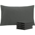 Zeren Home %100 Pamuklu 50X70 Yastık Kılıfı Pillow Case 3lü Paket - 50 x 70 Cm - Füme