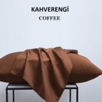 Zeren Home %100 Pamuklu 50X70 Yastık Kılıfı Pillow Case 3lü Paket - 50 x 70 Cm - Kahverengi