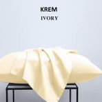 Zeren Home %100 Pamuklu 50X70 Yastık Kılıfı Pillow Case 3lü Paket - 50 x 70 Cm - Krem