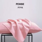 Zeren Home %100 Pamuklu 50X70 Yastık Kılıfı Pillow Case 4lü Paket - 50 x 70 Cm - Pembe