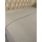 Zeren Home %100 Pamuklu Çift Kişilik Pike Gri 220 x 240CM