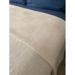 Zeren Home %100 Pamuklu Çift Kişilik Pike Krem 220 x 240CM