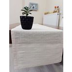 Zeren Home 40x150 cm Ekru %100 Pamuklu Runner