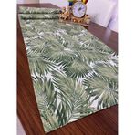 Zeren Home Bambu Yaprak Desenli 40 X 150 Runner Yeşil