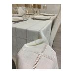 Zeren Home Bosna Etamin Keten Dertsiz Masa Örtüsü Krem, 140 x 200