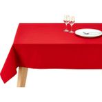 Zeren Home Düz Kırmızı Renkli Dertsiz 140x240 cm Masa Örtüsü